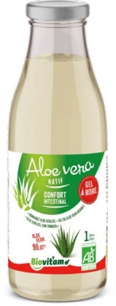 Biovitam Gel à boire D’Aloe Vera Barbadensis miller feuille entière 100 cl