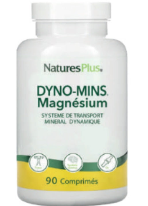Natures Plus Dyno Mins Magnesium 90 comprimés