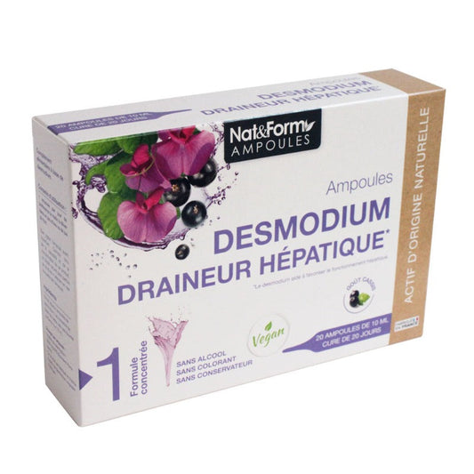 Desmodium Nat & Form 20 ampoules 10 ml- Draineur hépatique - Beauty Care  Store
