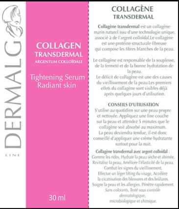 Biothalassol Dermalg Collagène Transdermal Sérum tenseur  30 ml - Beauty Care  Store