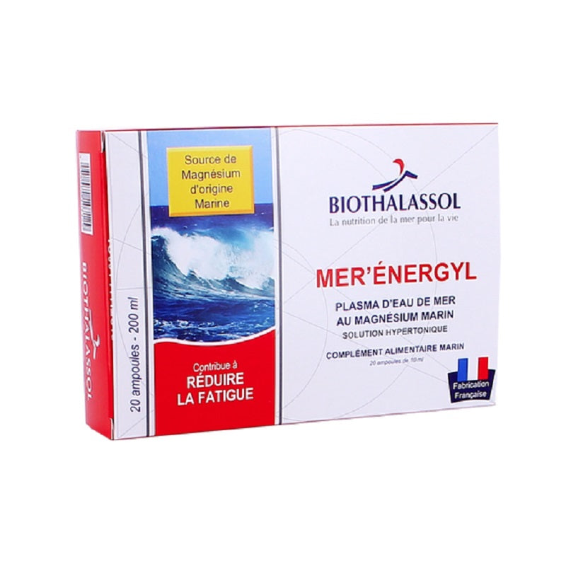 Biothalasssol Mer Energyl  plasma marin et magnésium 20X10ml - Beauty Care  Store