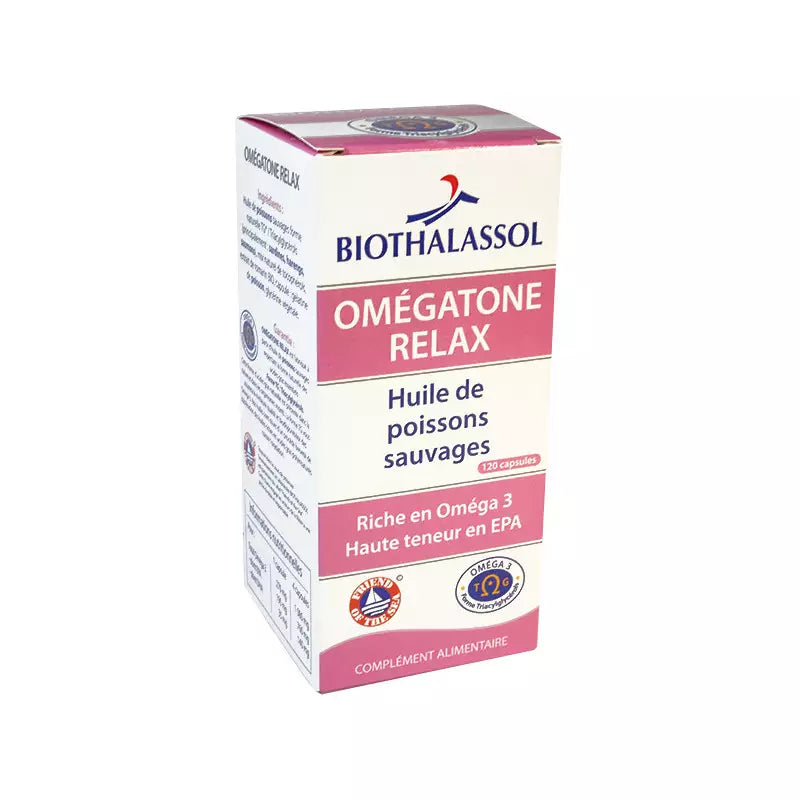 Biothalasssol Omega  Omegatone Relax 120 comprimés - Beauty Care  Store