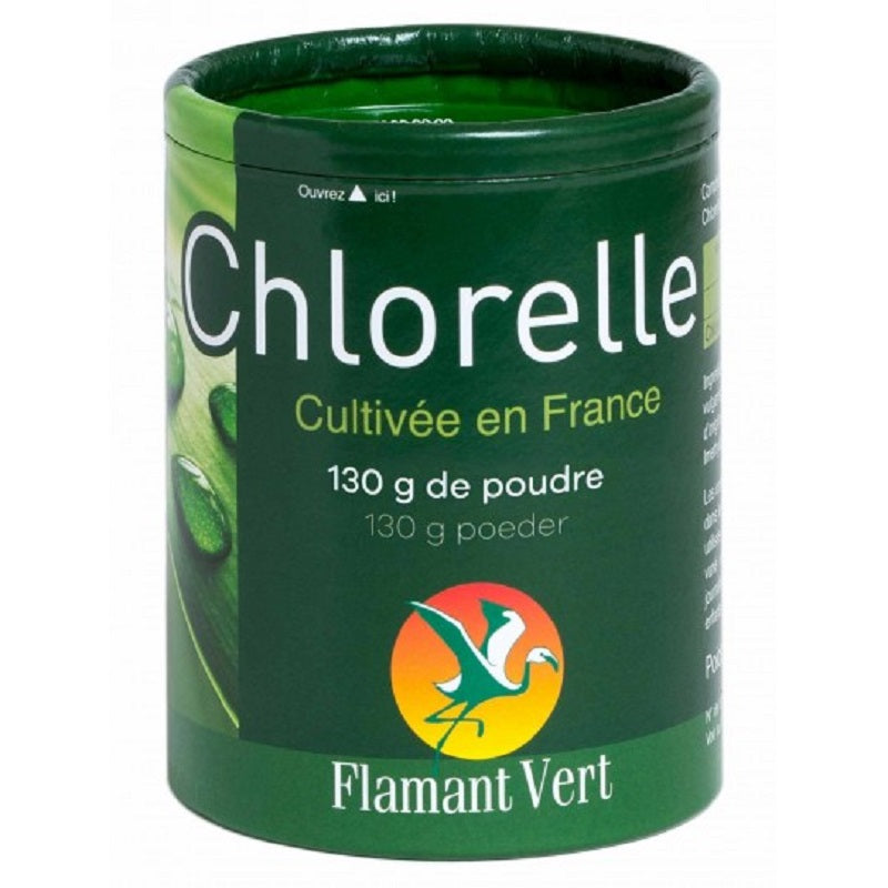 Flamant Vert chlorelle poudre 130g - Beauty Care  Store