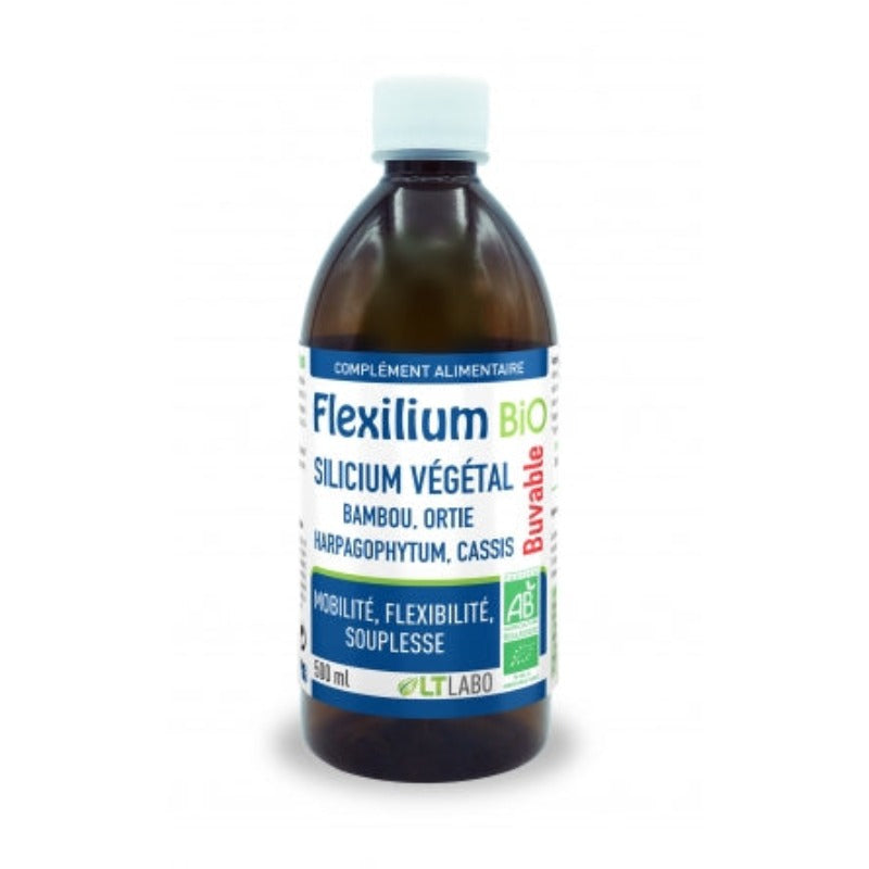 flexilium buvable bio sur Beautycarestore ,complément alimentaire LT Labo à base de silicium, bambou, harpahophytum