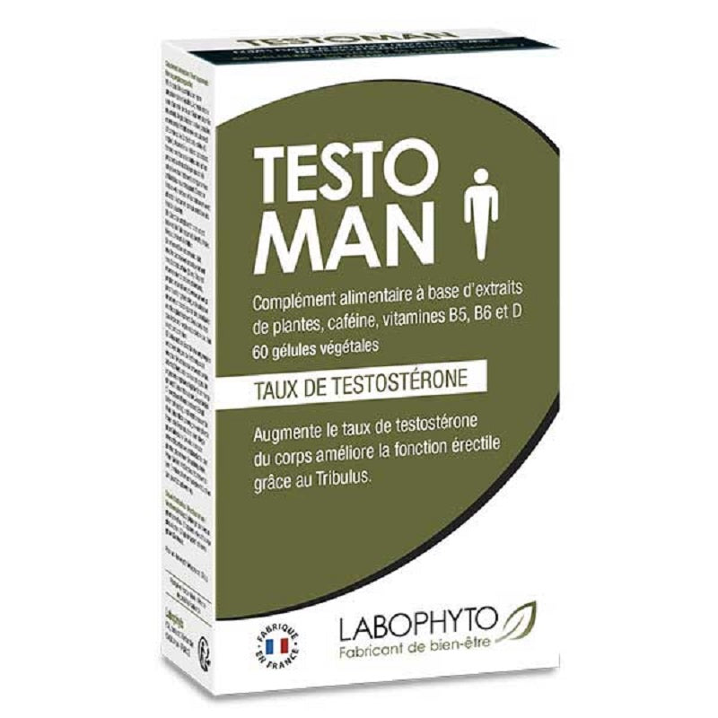 Labophyto Testoman 60 gélules- Tribulus - Beauty Care  Store