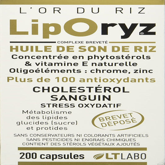 LT Labo-Liporyz-Huile de son de riz-200 capsules - Beauty Care  Store