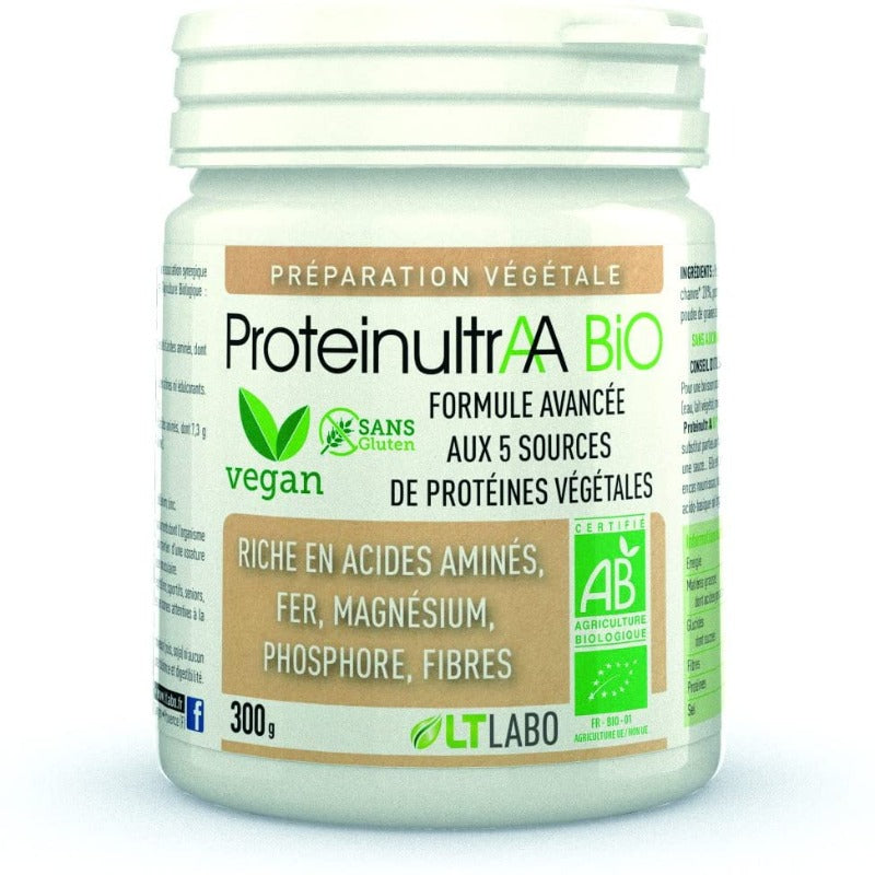 LT Labo proteinultraa Bio et Vegan.300g proteines végétales - Beauty Care  Store