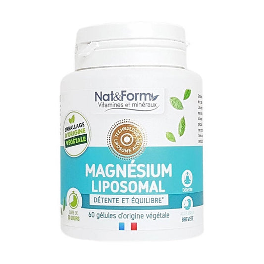 Nat & Form Magnesium Liposomal 60 gélules végétales - Beauty Care  Store