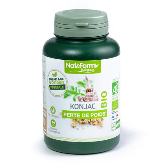 Nat & Form Konjac Bio et Vegan  200 gélules perte de poids - Beauty Care  Store