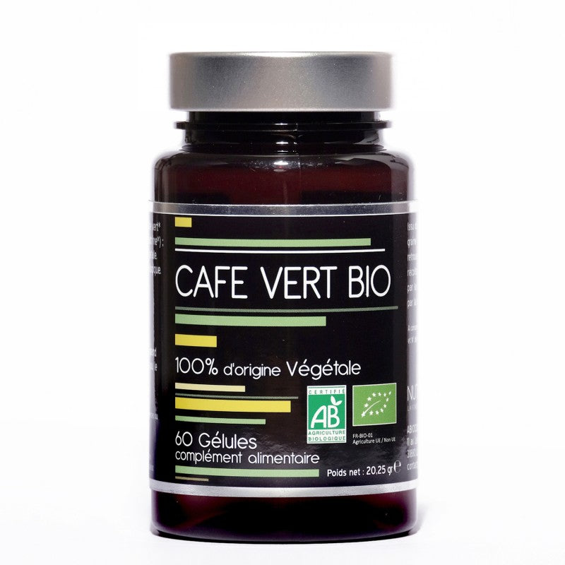 Nutrivie Café Vert Bio et Vegan 60 gélules - Beauty Care  Store