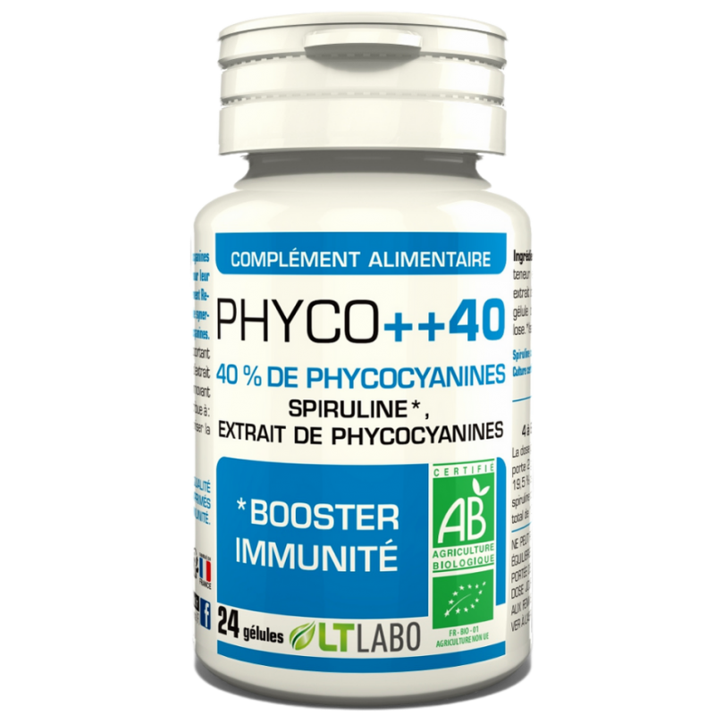 Lt Labo  Phyco++  Bio Booster d'immunité Spiruline-Extraits de Phycocyanine - Beauty Care  Store