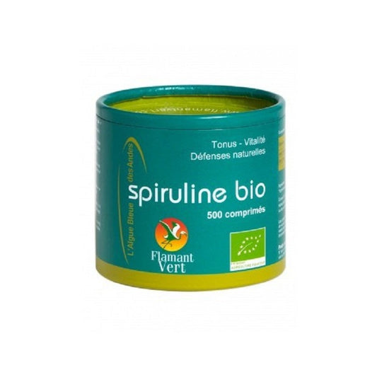 Flamant Vert Spiruline Bio 500 comprimes 250g - Beauty Care  Store