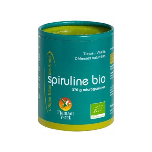 Flamant Vert spiruline Bio microgranules 370g - Beauty Care  Store