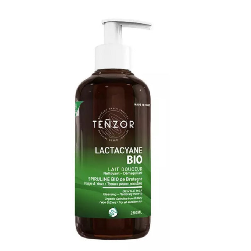 Tenzor Lactacyane Bio lait demaquillant à la spiruline 250 ml - Beauty Care  Store